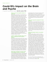 Covid-19's Impact on the Brain and Psyche