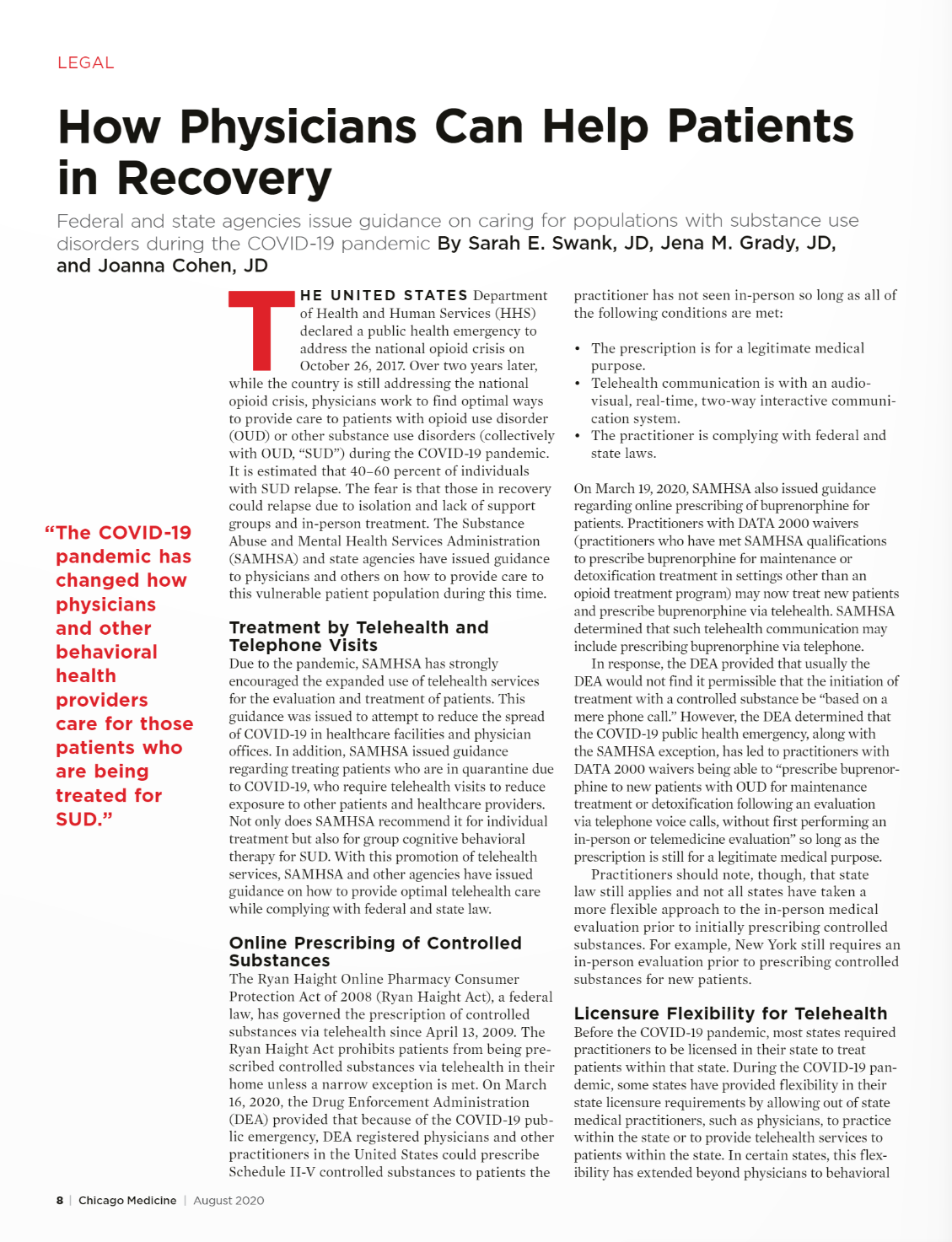 How Physicians Can Help Patients in Recovery